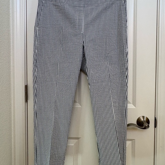 Jones New York Pants - Jones New York Navy and White Striped Garment